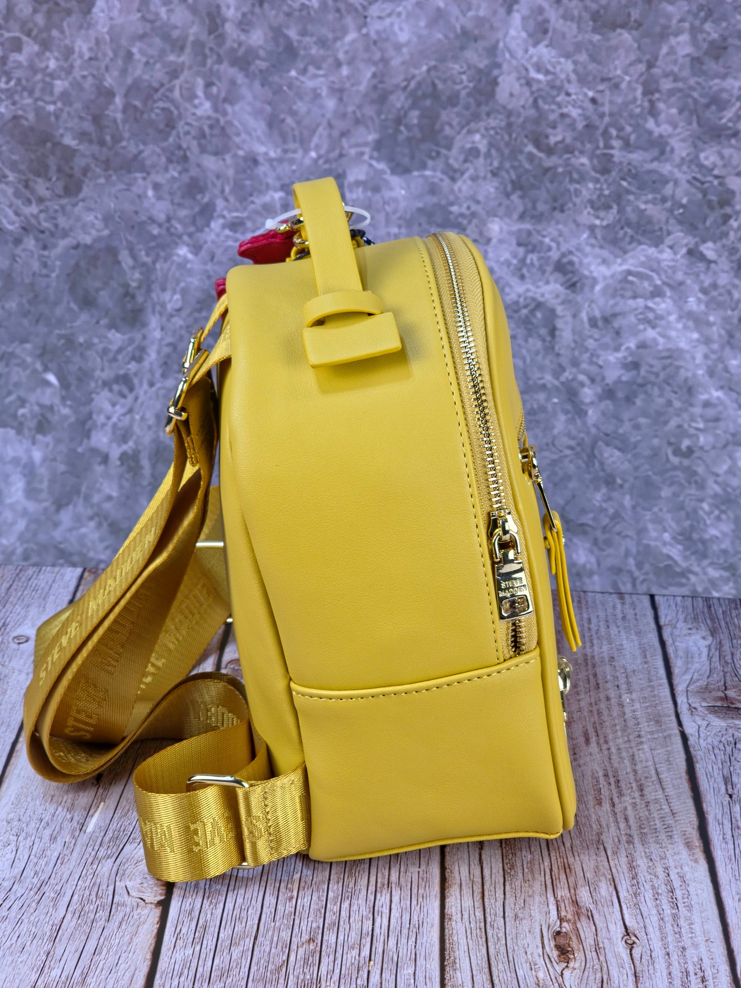 Steve Madden Bblogo Mini Mustard Backpack