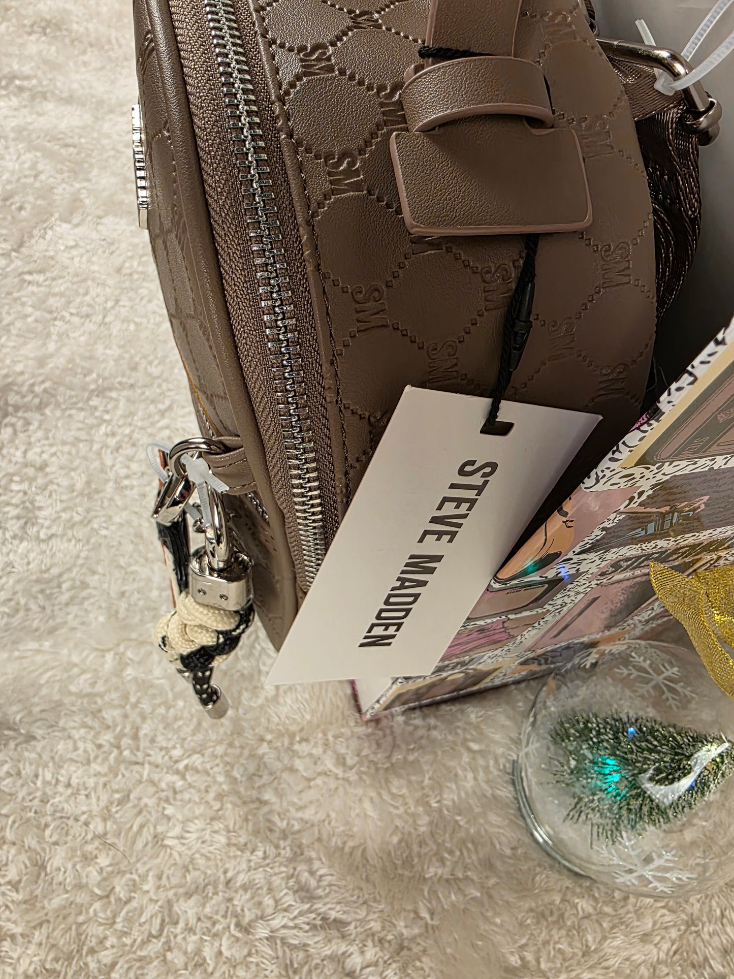 Steve Madden Taupe Backpack set christmas