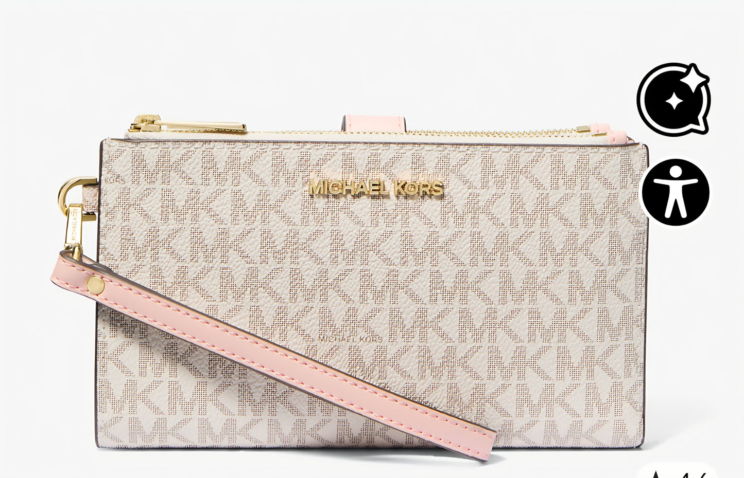Michael Kors Pink and Cream Wallet