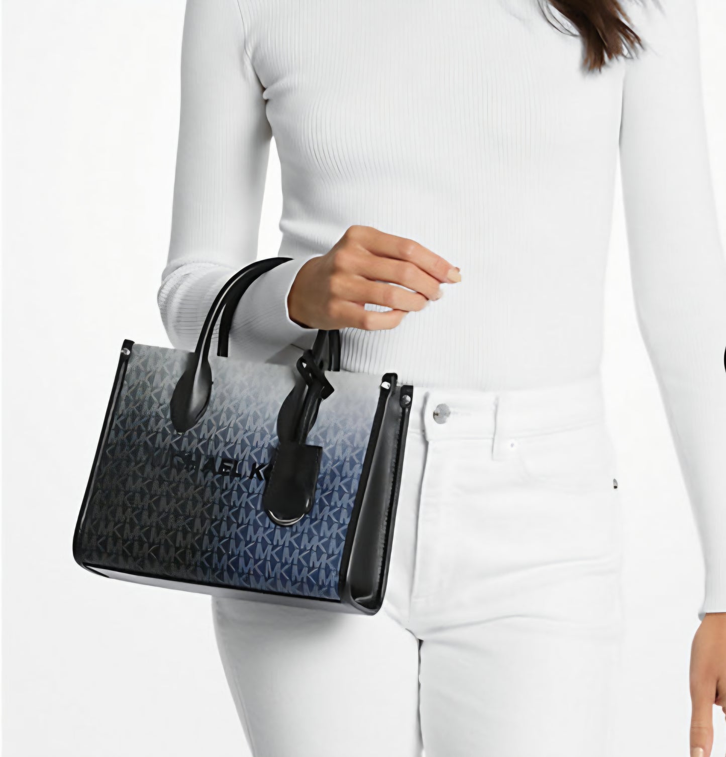 Michael Kors Mirella Small Ombré Signature Logo Crossbody Bag