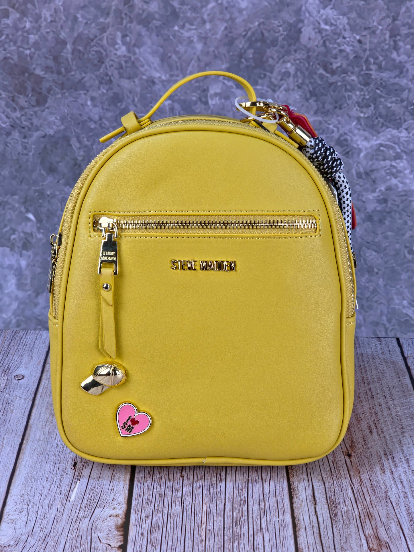 Steve Madden Bblogo Mini Mustard Backpack