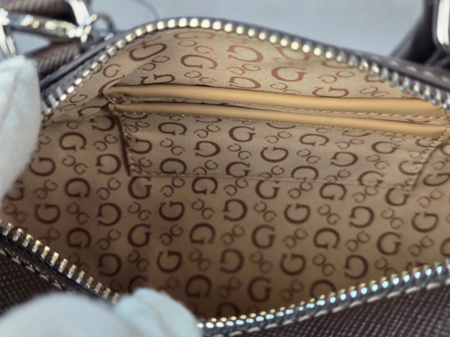 Guess Faux Leather Blue