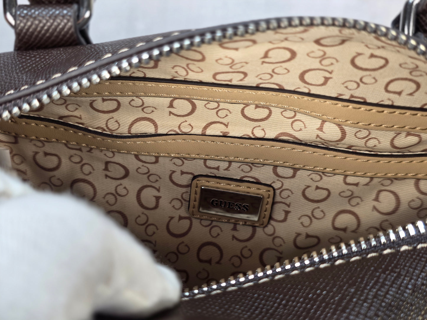 Guess Faux Leather Chocolate