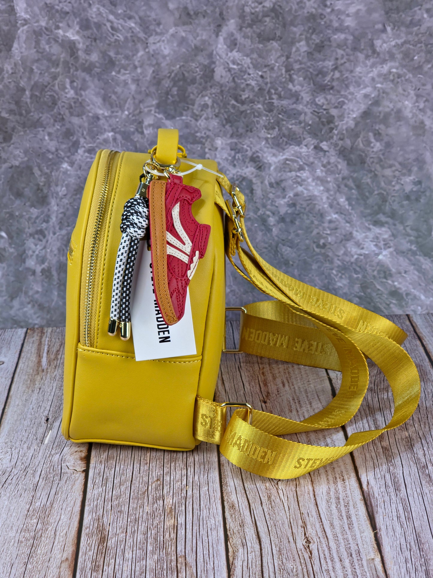 Steve Madden Bblogo Mini Mustard Backpack