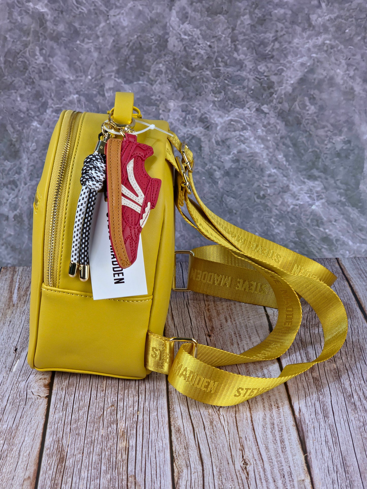 Steve Madden Bblogo Mini Mustard Backpack