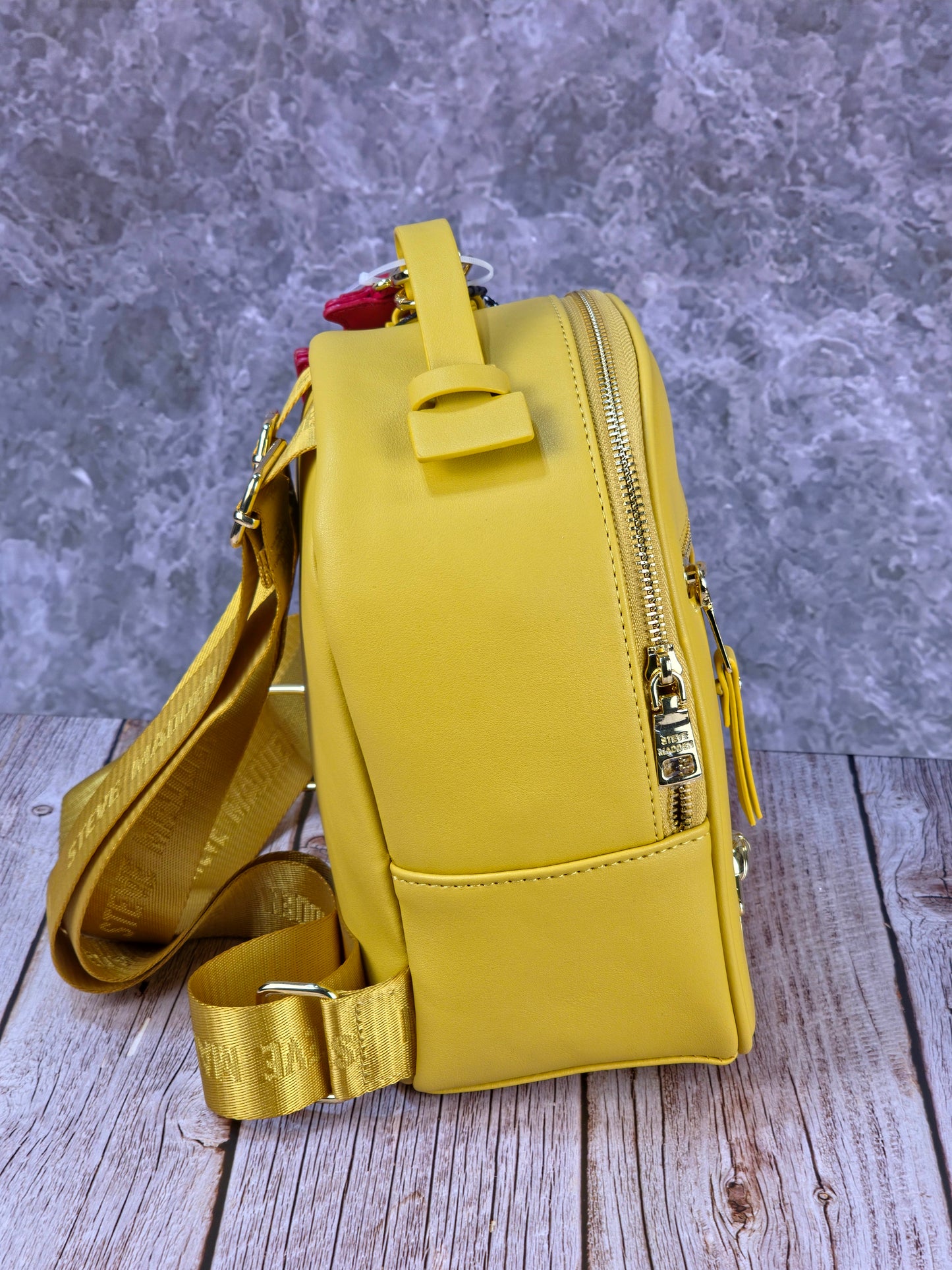 Steve Madden Bblogo Mini Mustard Backpack