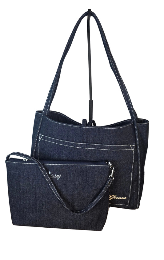 Guess Navy Women's Tote Bag Set