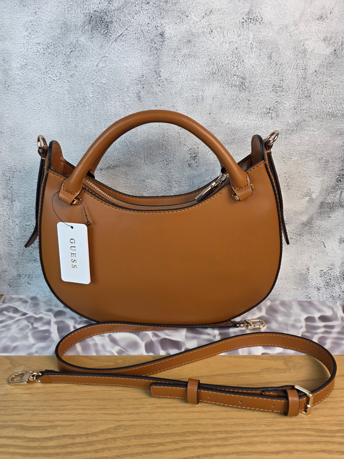 Guess Tan Leather Women's Bag