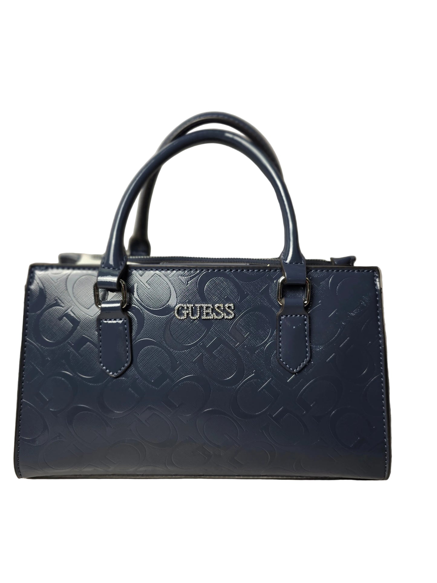 Guess Navy Embossed Women's Handbag