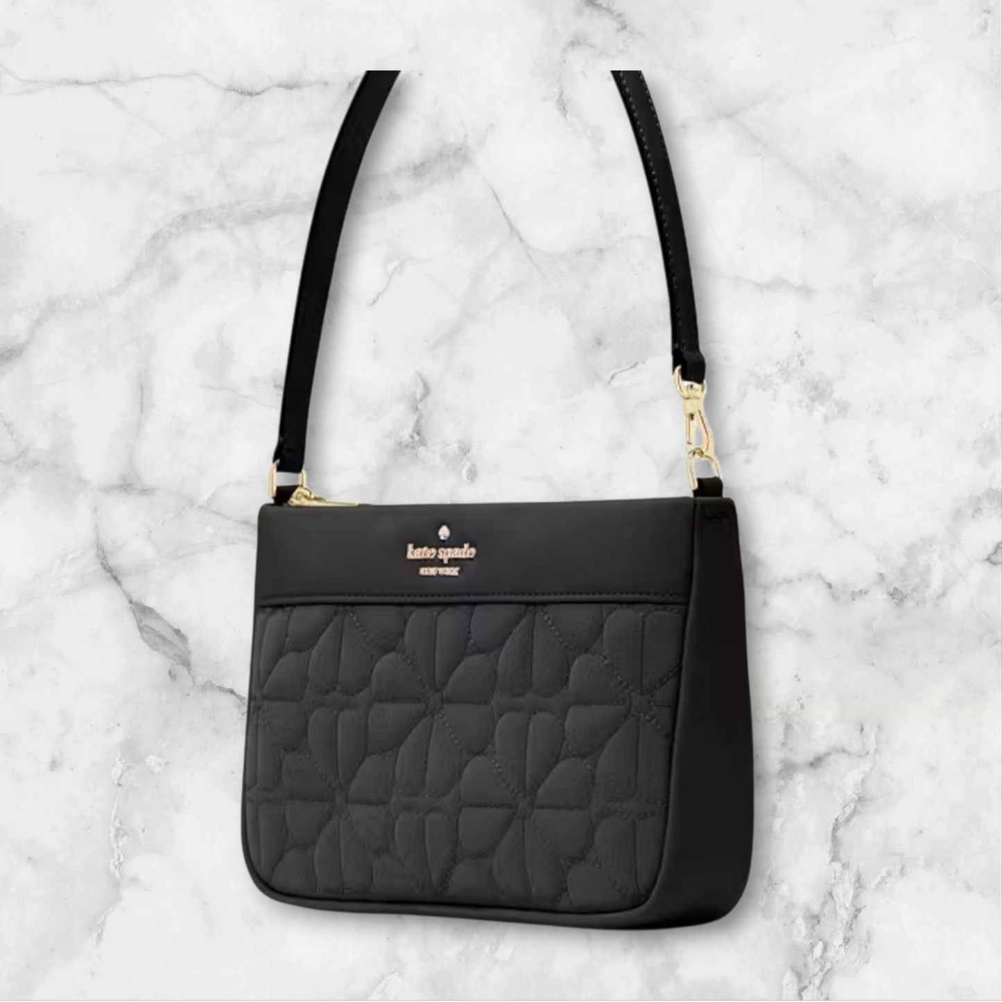 Spade Flowers Quilted Fabric