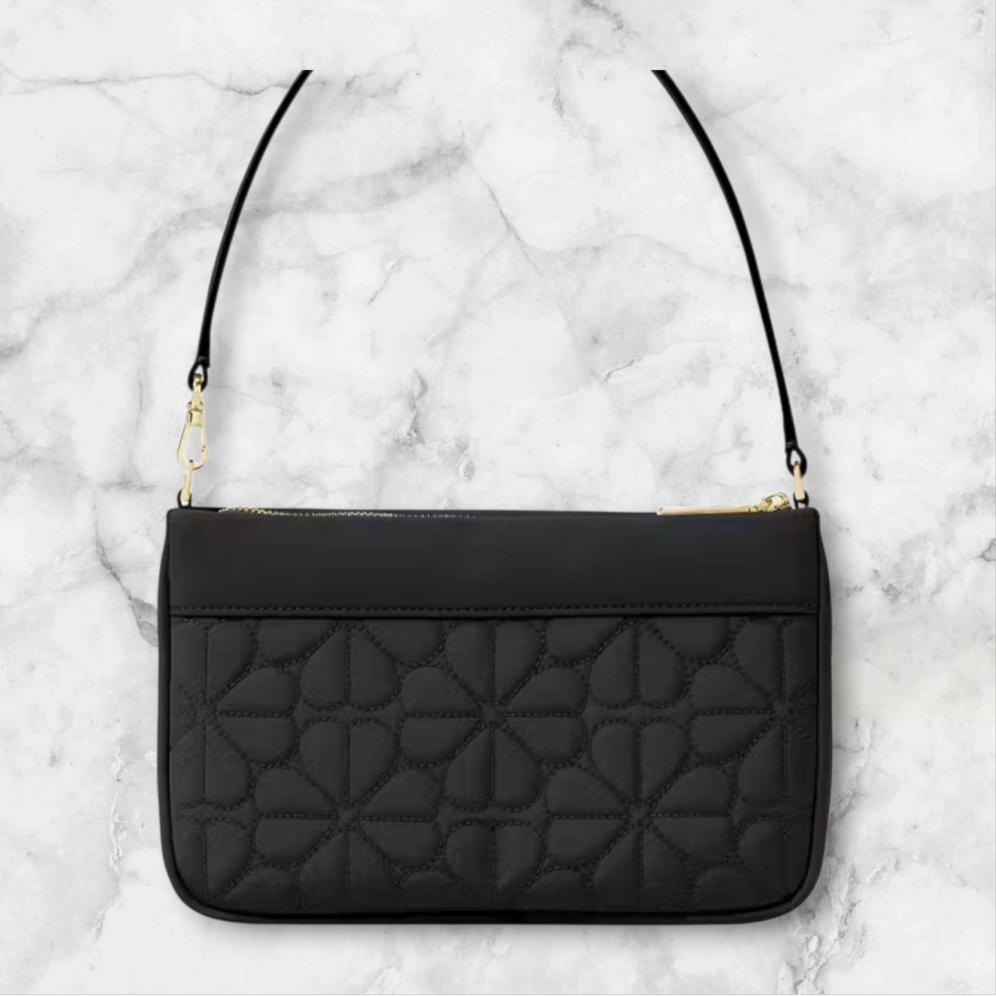 Spade Flowers Quilted Fabric