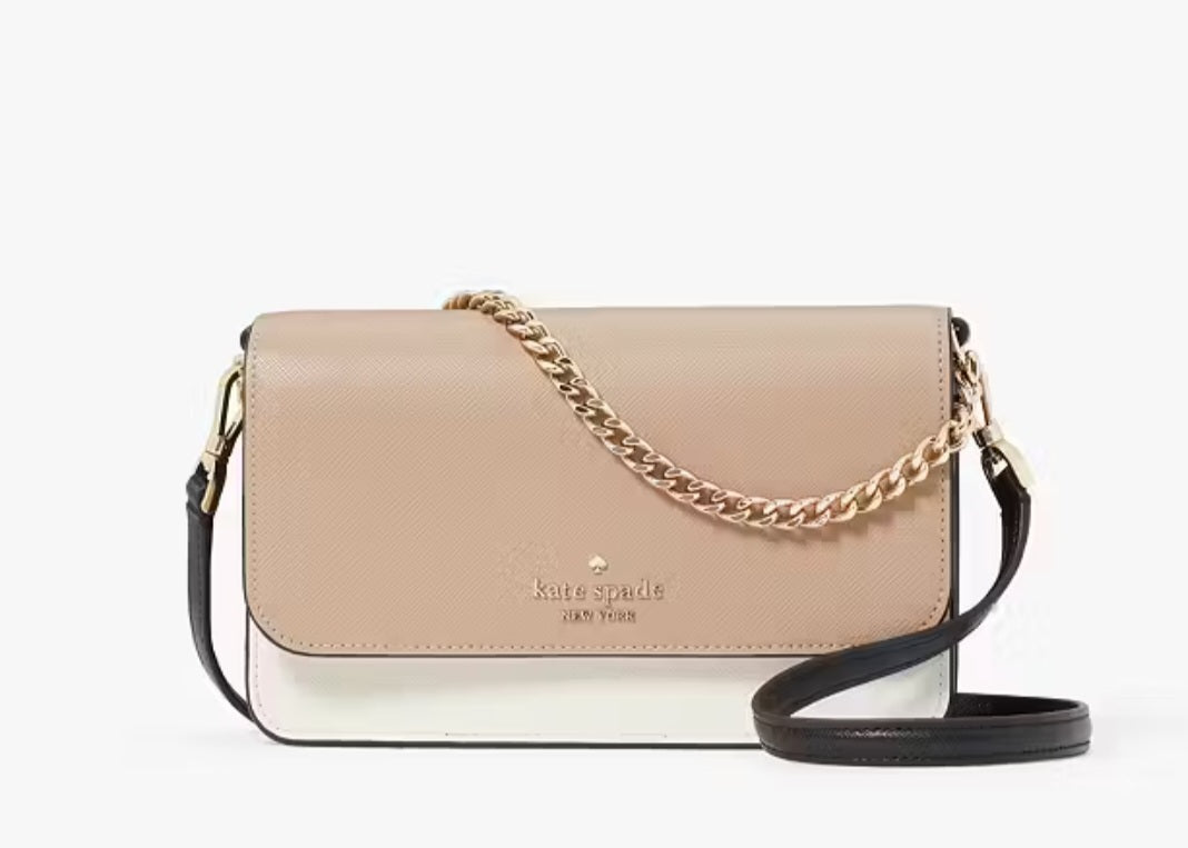 Kate Spade Madison Willow Mini Flap Crossbody Hazelnut