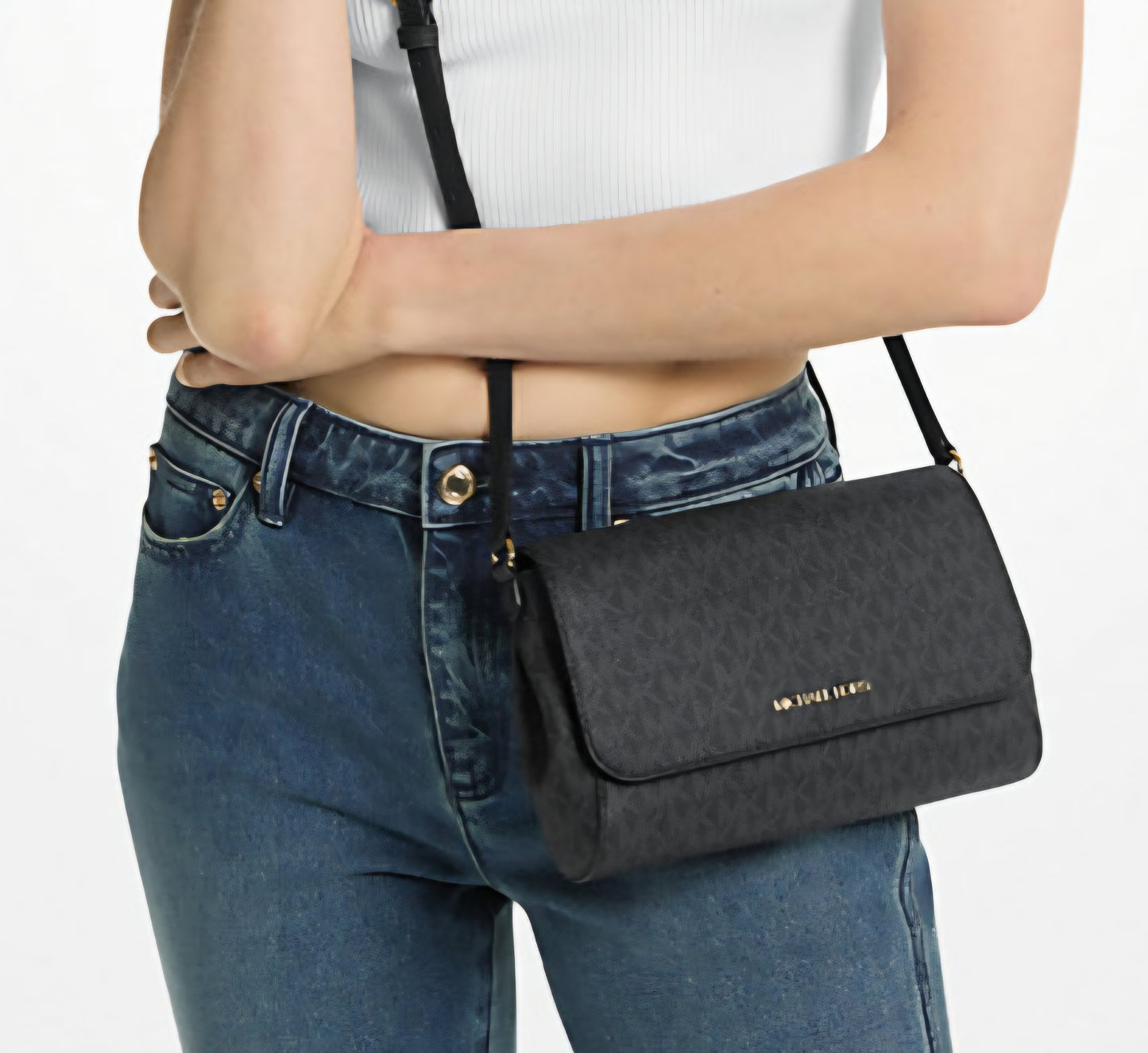 Michael Kors Blue Crossbody Bag with Signature Style