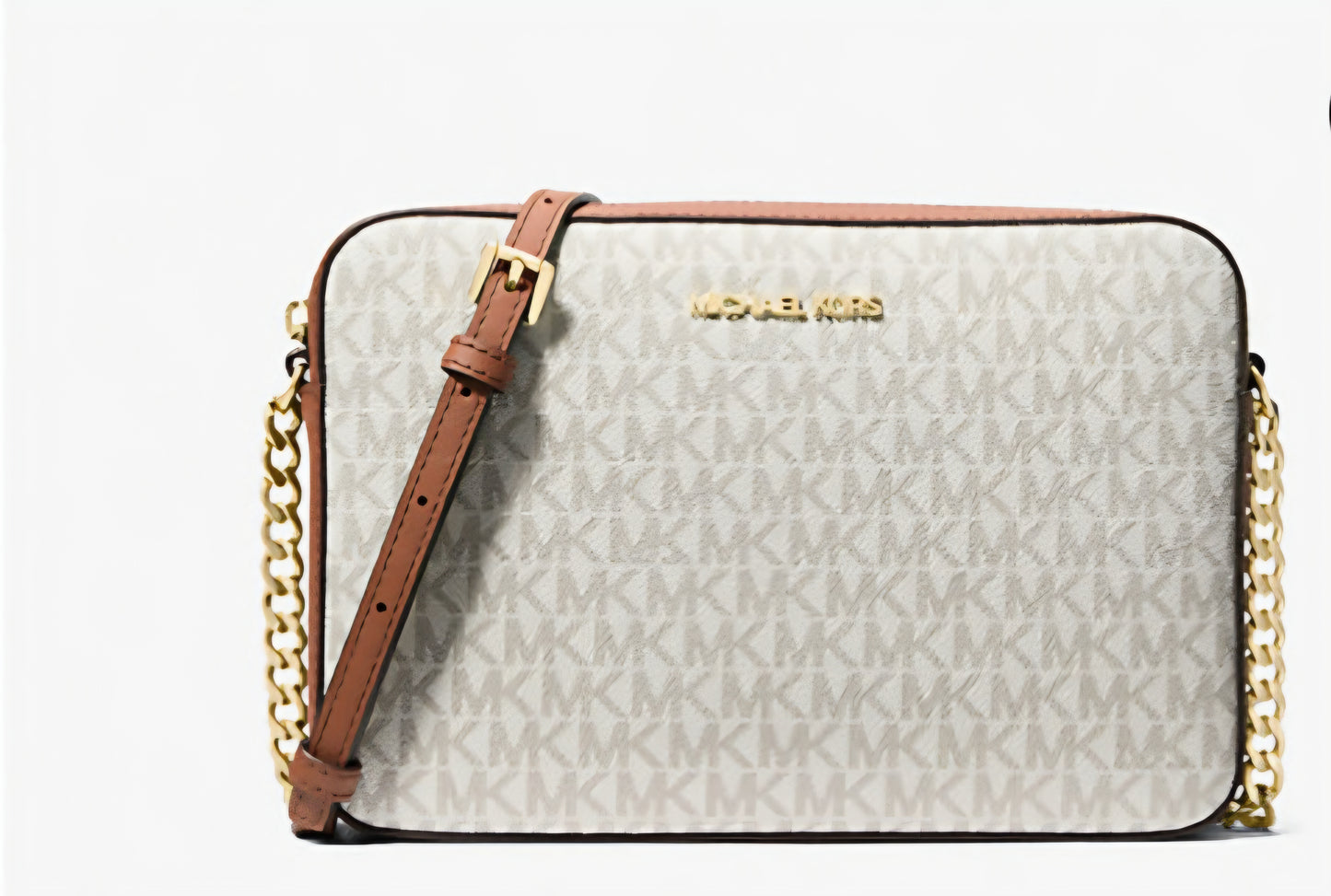 Jet Set Large Printed Logo Crossbody Bag Michael Kors