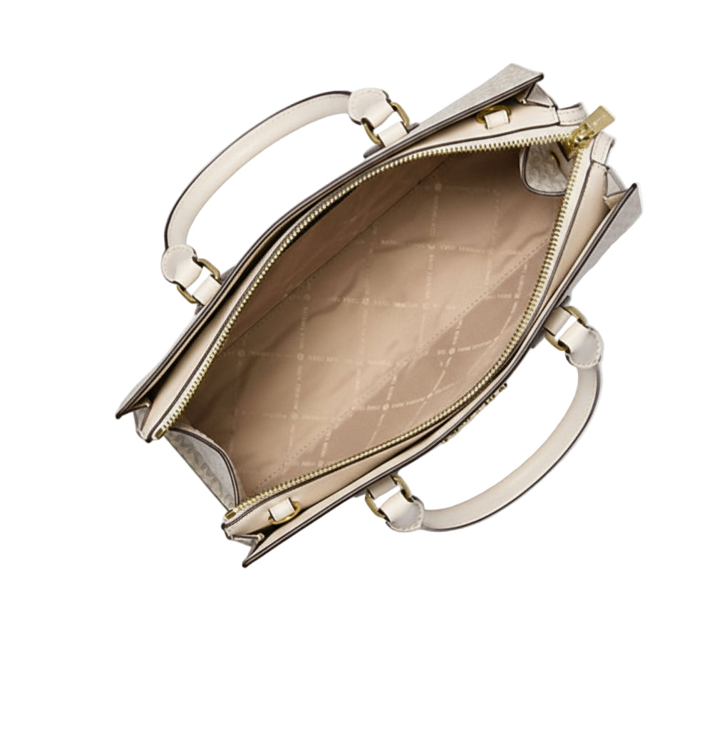 Michael Kors Sheila Medium Logo Satchel LT CRM