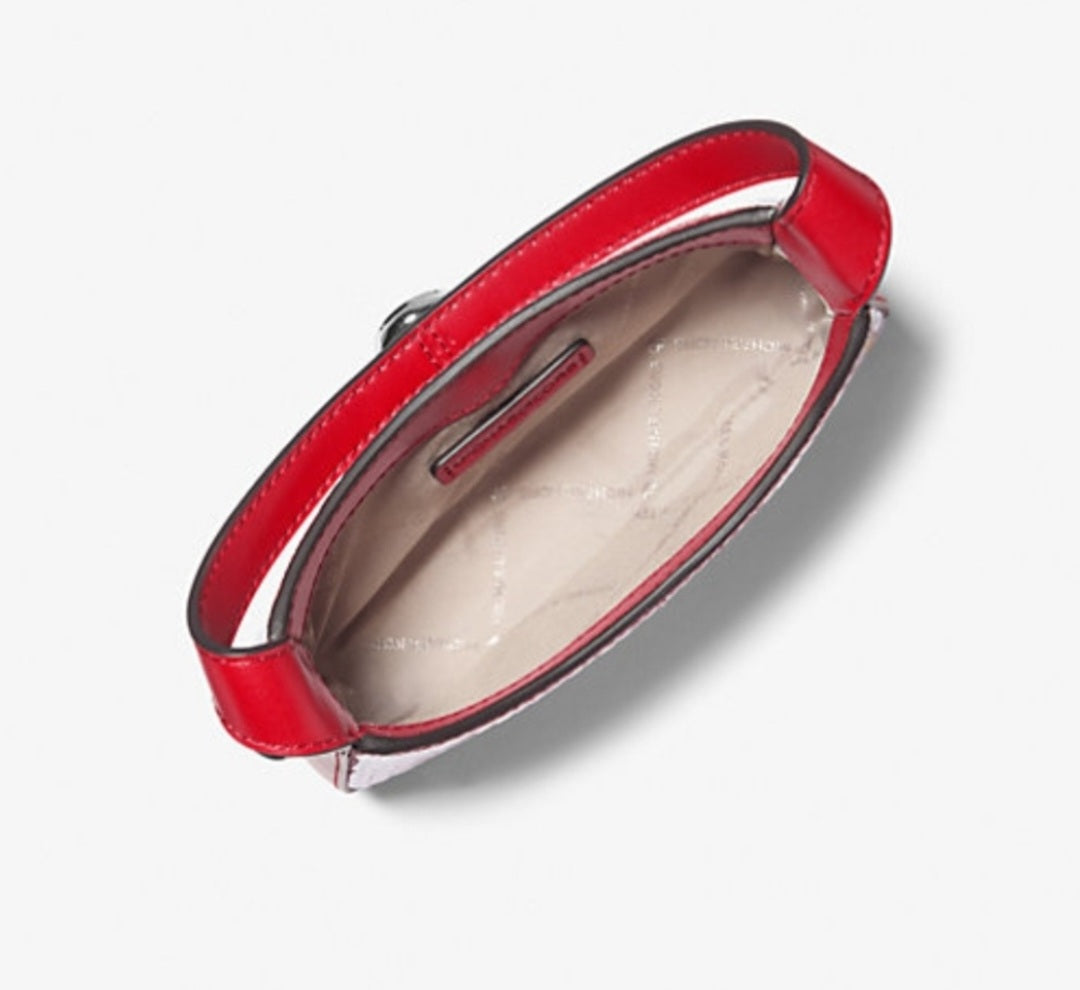 Lyra Extra-Small Signature Logo Crossbody Bag Michael Kors Red Women's Bag