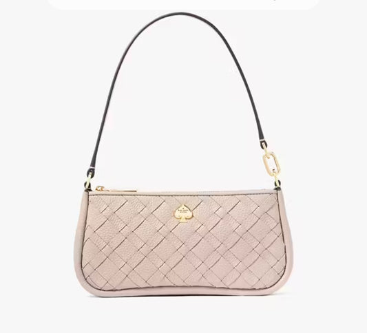 Kate Spade Kayla Woven Leather Convertible Wristlet