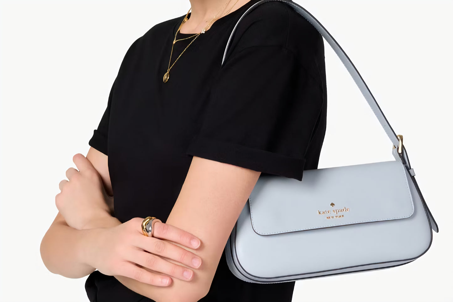 Kate Spade Madison Saffiano leather small flap shoulder bag