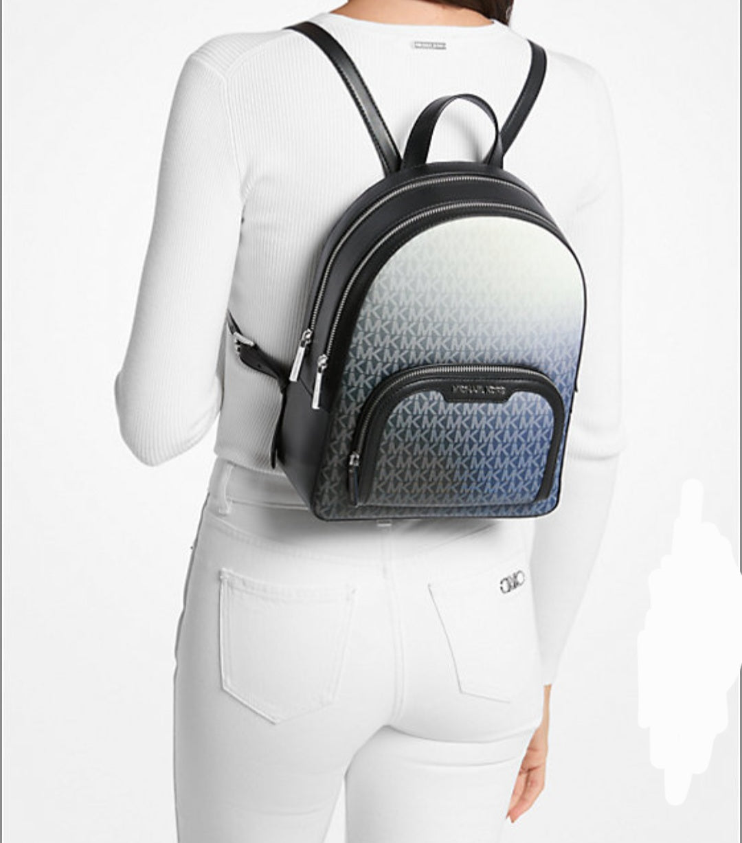 Michael Kors Jaycee Medium Ombré Signature Logo Backpack