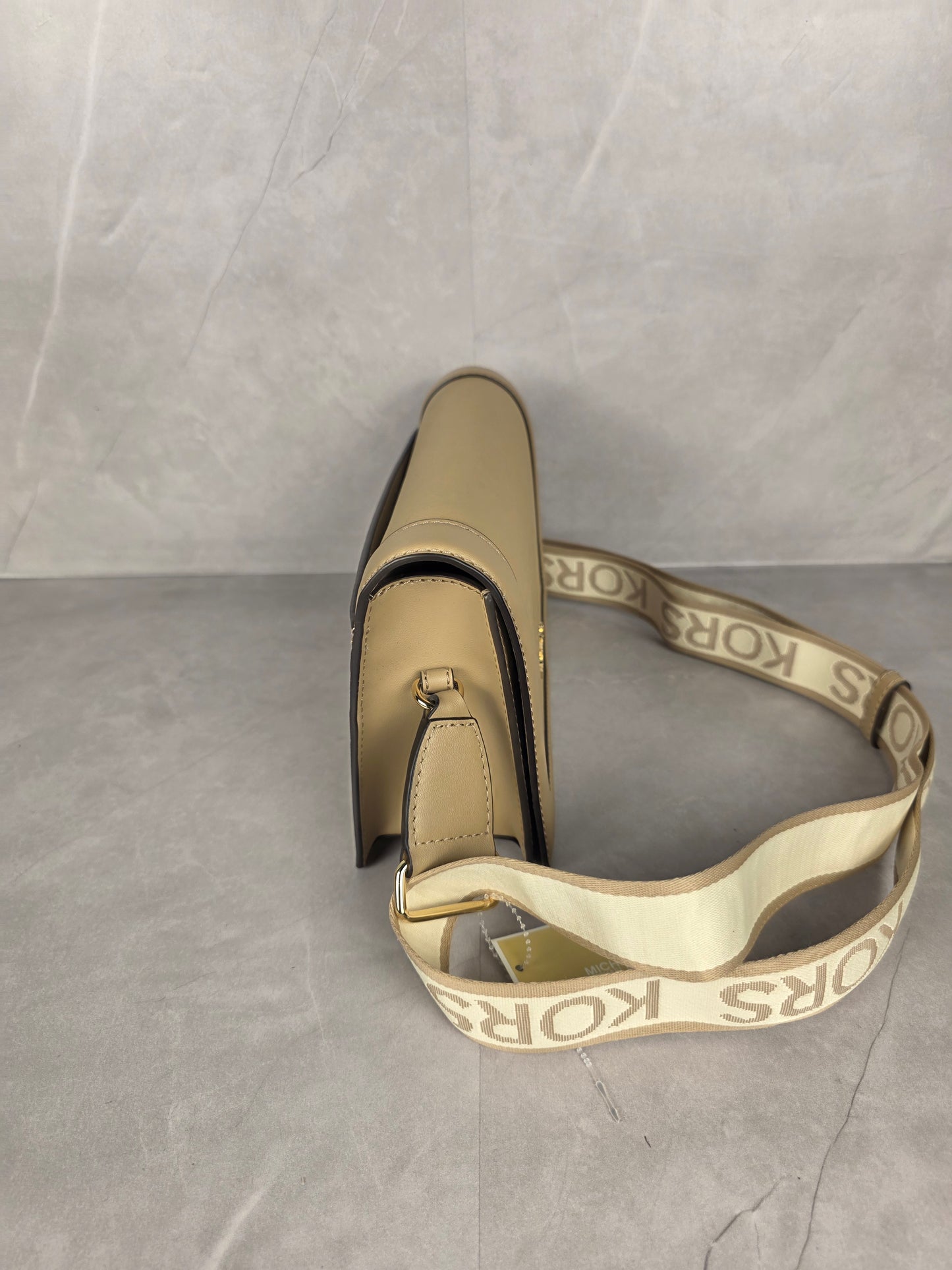Michael Kors Tan Crossbody Bag with Logo Strap