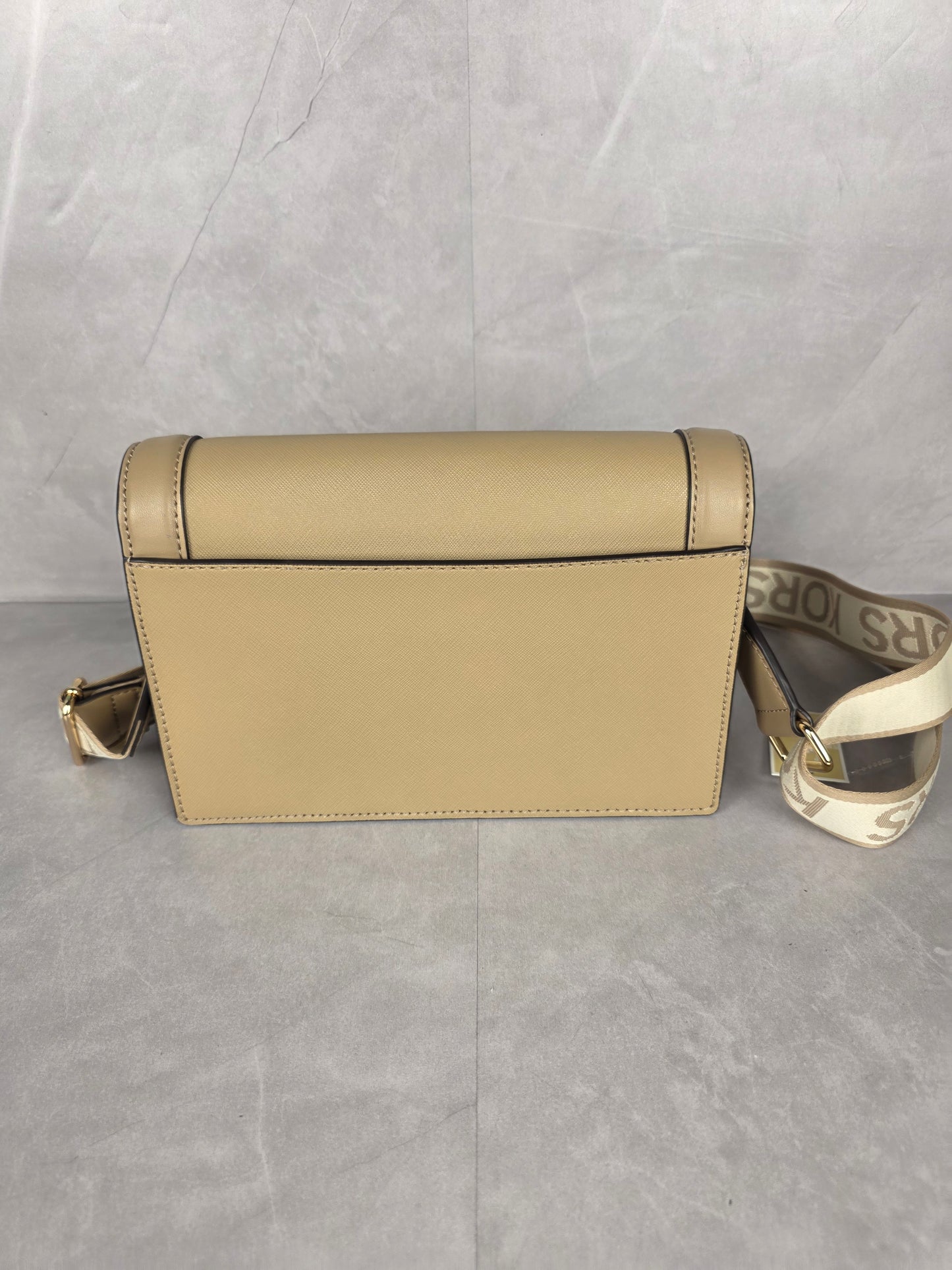 Michael Kors Tan Crossbody Bag with Logo Strap