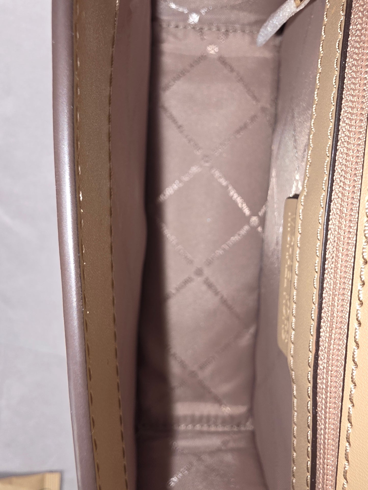 Michael Kors Tan Crossbody Bag with Logo Strap