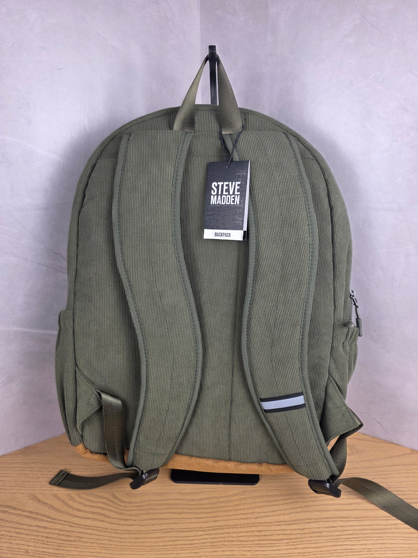 Steve Madden Stylish Green Backpack
