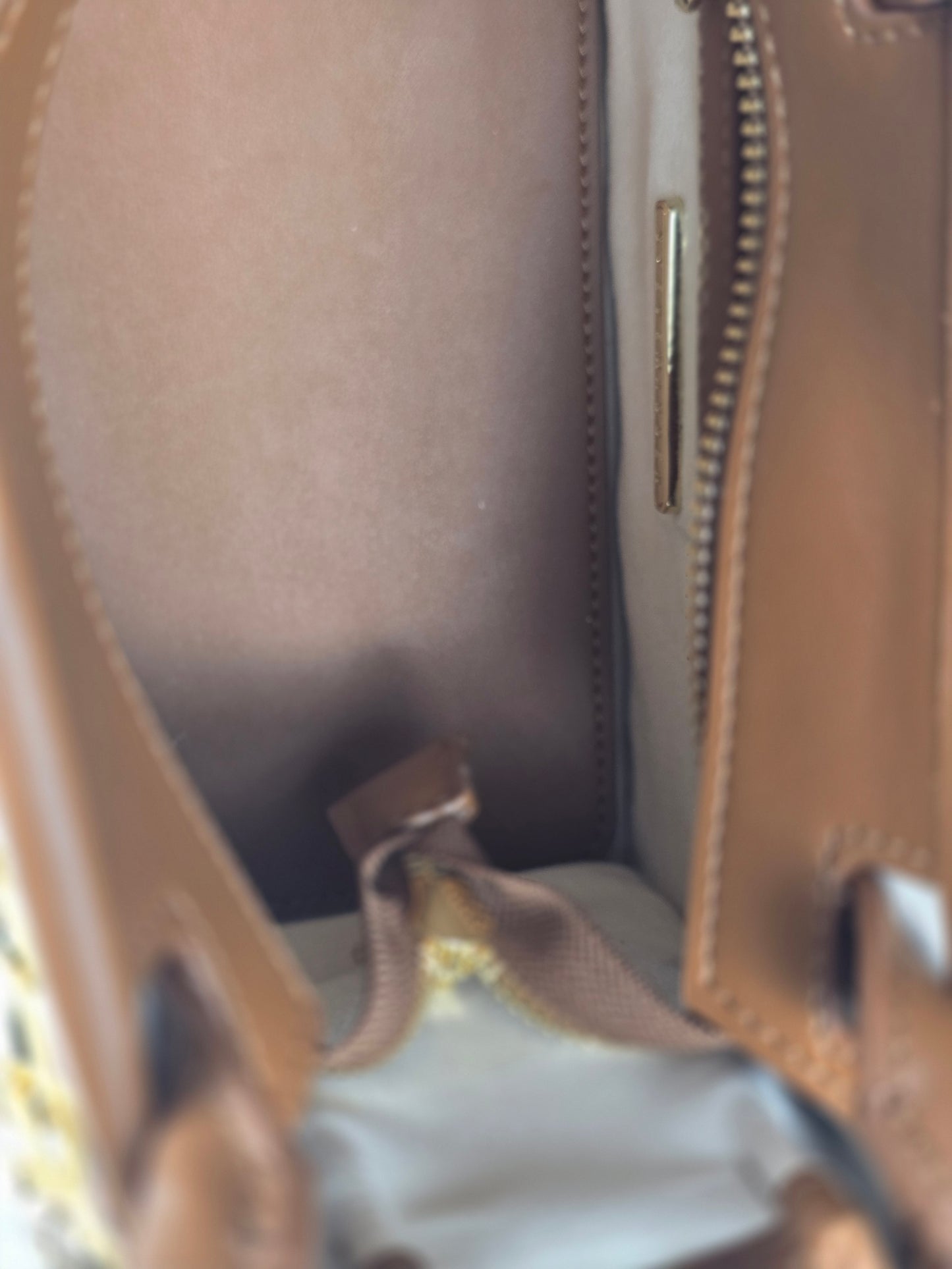 Steve Madden Brown and Cream Women's Handbag